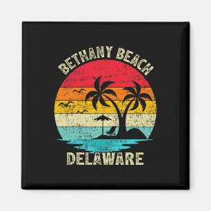 Familienurlaub Vintage Retro Delaware Bethany Bea Magnet