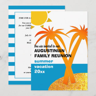 Familienurlaub Wiedersehen Sommerurlaub Einladung