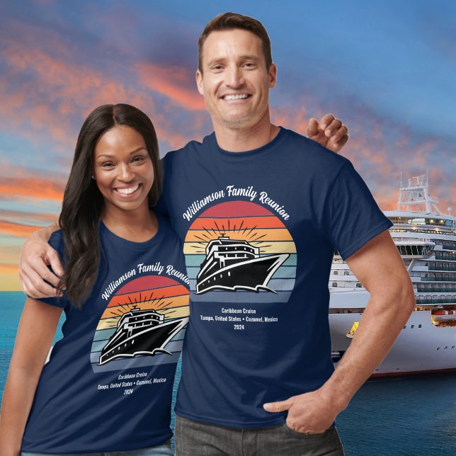 Familienurlaub Wiedersehen Sommerurlaub Kreuzfahrt T-Shirt (Family Cruise Matching Shirts)