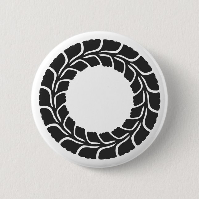 [Familienwappen] Blume Button (Vorderseite)