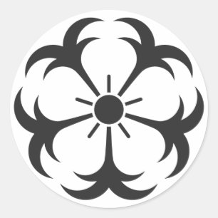 [Familienwappen] Blume Runder Aufkleber