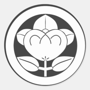 [Familienwappen] Blume Runder Aufkleber