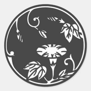 [Familienwappen] Blume Runder Aufkleber