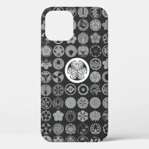[Familienwappen] Blume und Pflanze schwarz Case-Mate iPhone Hülle