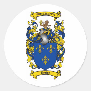 Familienwappen - BROWNSCHUHE Runder Aufkleber