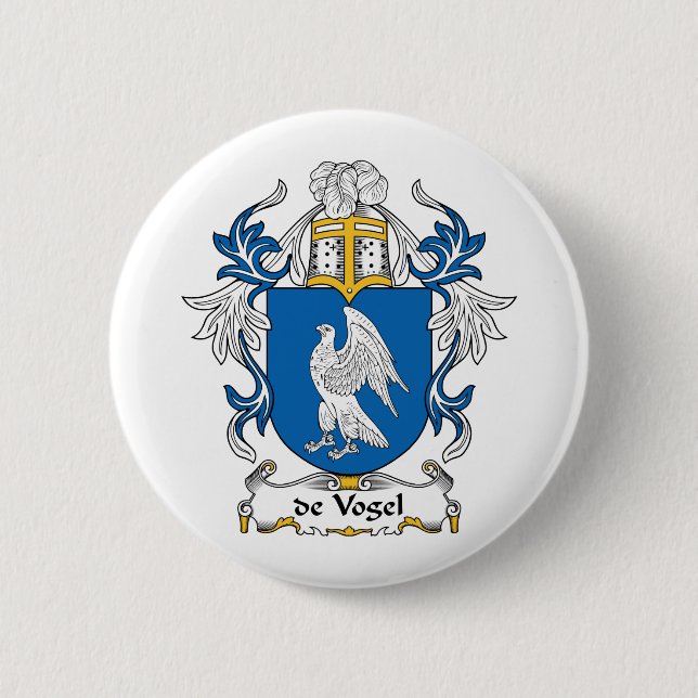 Familienwappen de Vogel Button (Vorderseite)