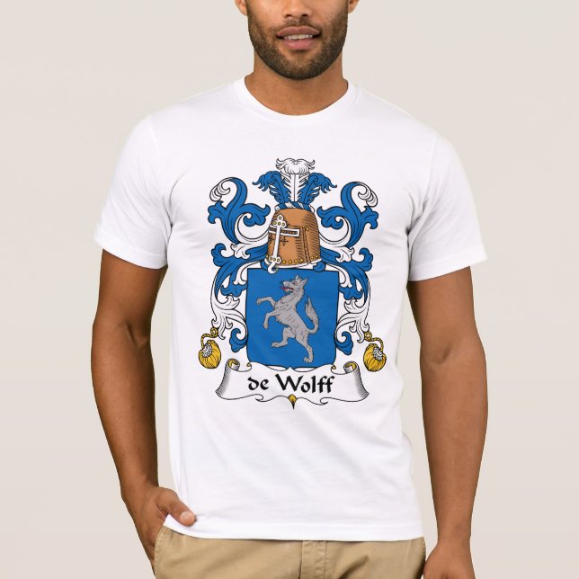 Familienwappen de Wolff T-Shirt (Vorderseite)