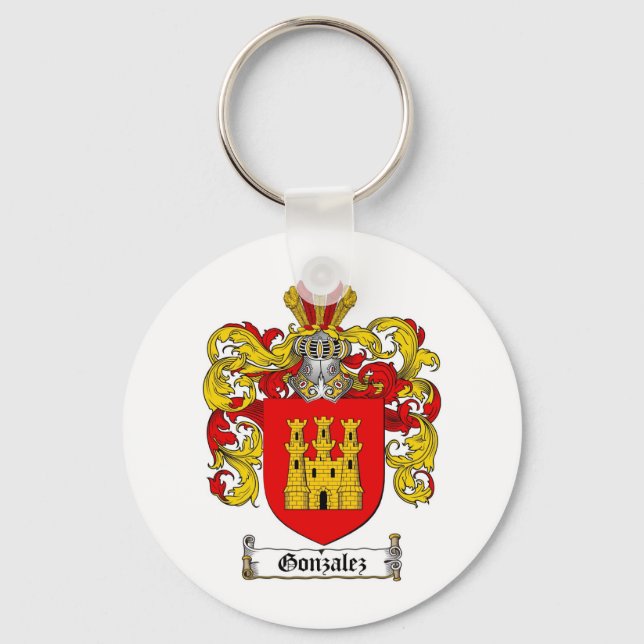 Familienwappen GONZALEZ - WappenSCHEIN GONZALEZ Schlüsselanhänger (Vorderseite)