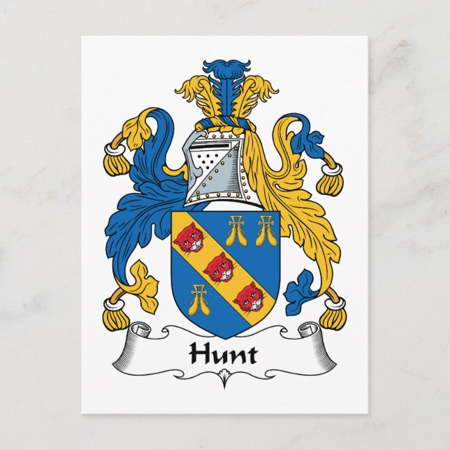 Familienwappen jagen postkarte (Vorderseite)