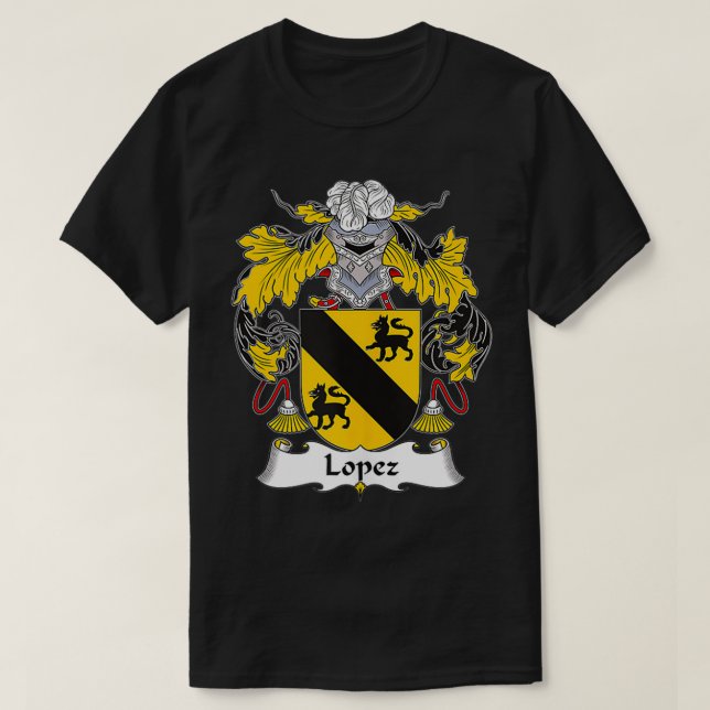 Familienwappen Lopez  T-Shirt (Design vorne)