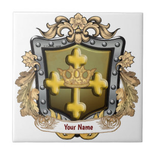 Familienwappen Majesty Nachname Fliese
