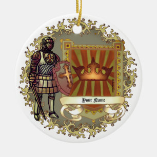 Familienwappen Nachname Keramik Ornament
