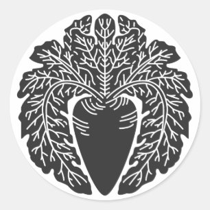 [Familienwappen] Pflanze Runder Aufkleber