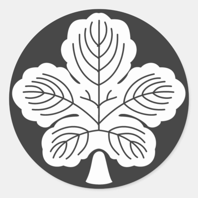 [Familienwappen] Pflanze Runder Aufkleber (Vorderseite)