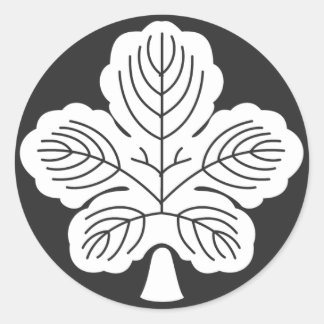 [Familienwappen] Pflanze Runder Aufkleber