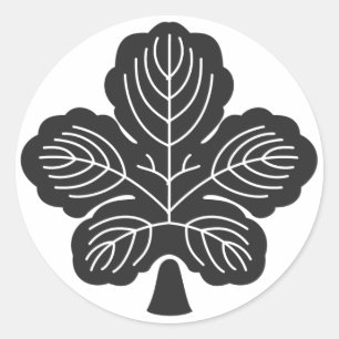 [Familienwappen] Pflanze Runder Aufkleber