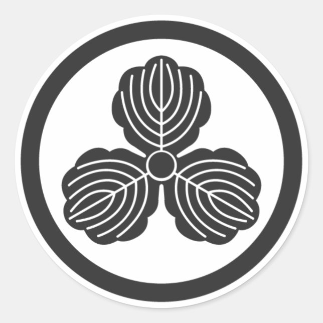 [Familienwappen] Pflanze Runder Aufkleber (Vorderseite)
