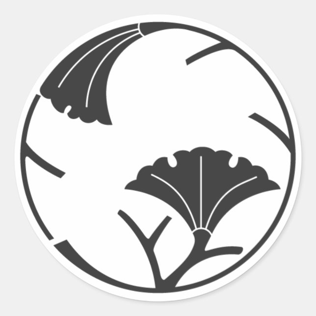 [Familienwappen] Pflanze Runder Aufkleber (Vorderseite)