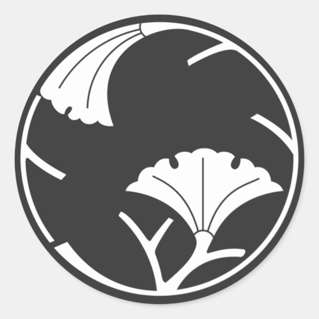 [Familienwappen] Pflanze Runder Aufkleber (Vorderseite)