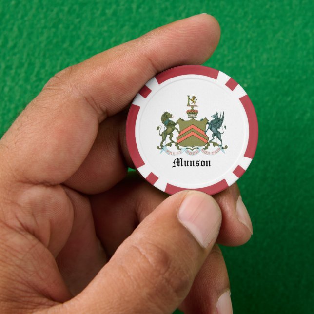 Familienwappen Pokerchips (Hand)