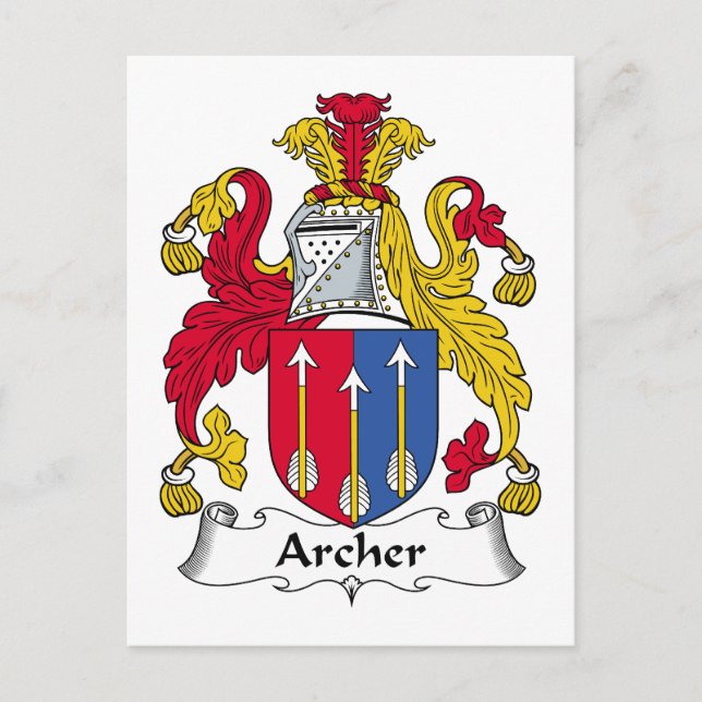 Familienwappen Postkarte (Vorderseite)