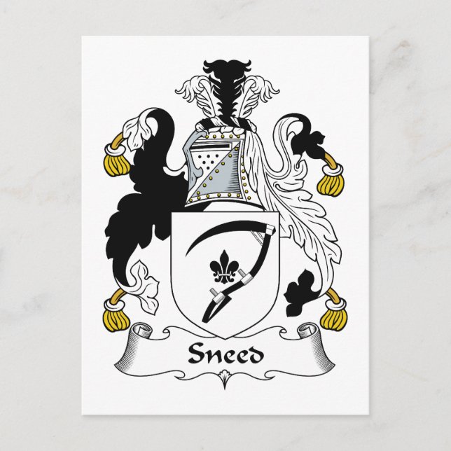 Familienwappen Postkarte (Vorderseite)