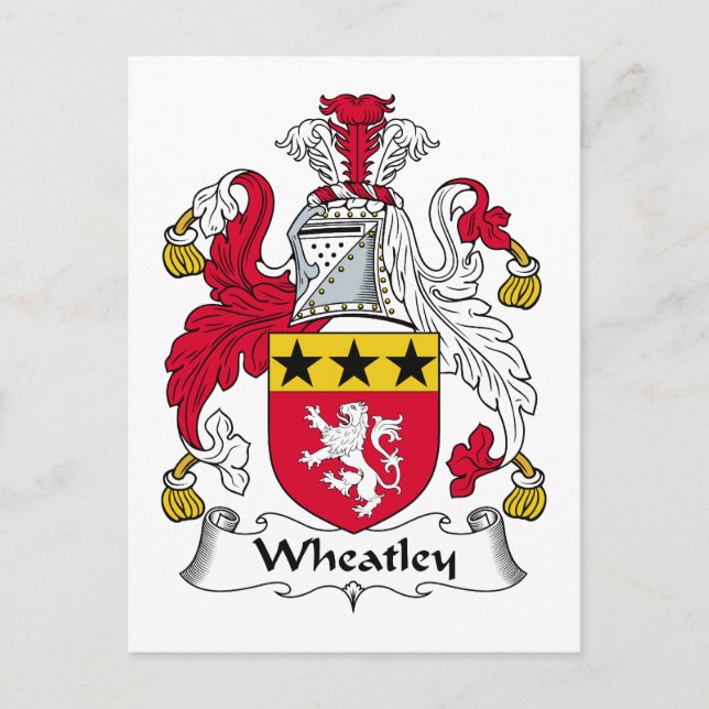 Familienwappen Postkarte (Vorderseite)