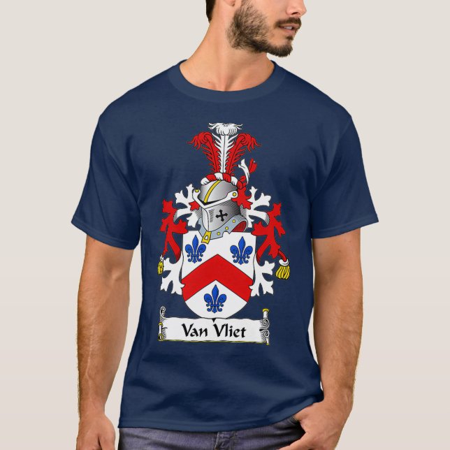 Familienwappen Van Vliet T-Shirt (Vorderseite)