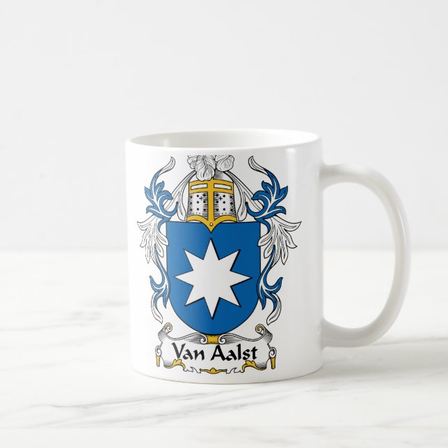 Familienwappen Vans Aalst Kaffeetasse (Rechts)