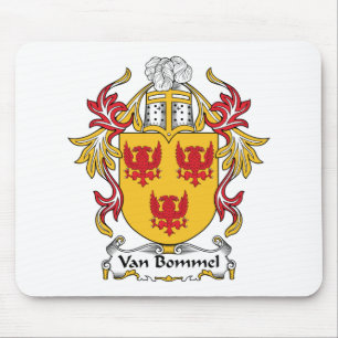Familienwappen Vans Bommel Mousepad