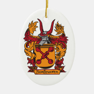 Familienwappen-Verzierung Keramik Ornament