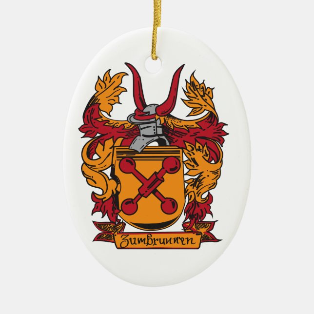 Familienwappen-Verzierung Keramik Ornament (Vorne)
