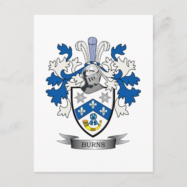 Familienwappen-Wappen Postkarte (Vorderseite)