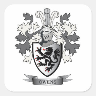 Familienwappen-Wappenschild Quadratischer Aufkleber