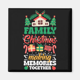 Familienweihnachten schafft Erinnerungen zusammen Magnet