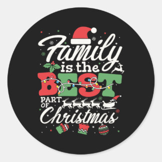Familienweihnachtsfest 2023 Matching Funny Xmas Cr Runder Aufkleber