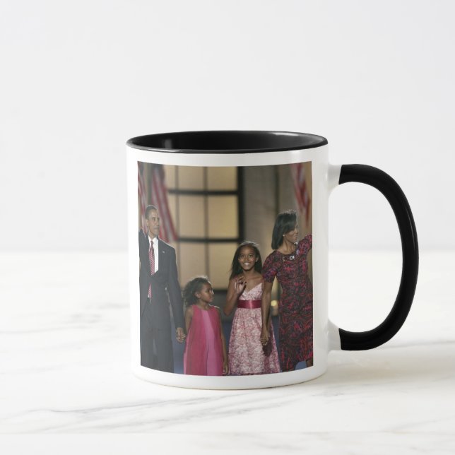 Familienwelle Barak Obama am gestern Abend von Tasse (Rechts)