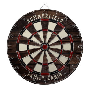 Familienzimmer Holz Look Jährliche Wiedersehen Dartscheibe