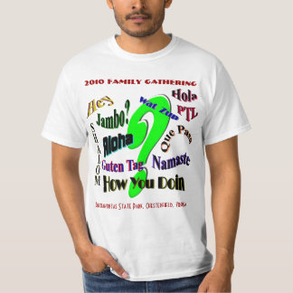 Famille 2010 recueillant le T-shirt
