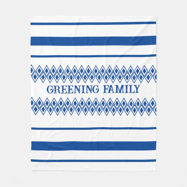 Famille à motifs brouiller couverture traditionnel (Devant)