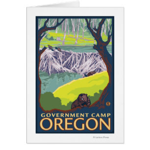 Famille Beaver - Camp du gouvernement, Oregon