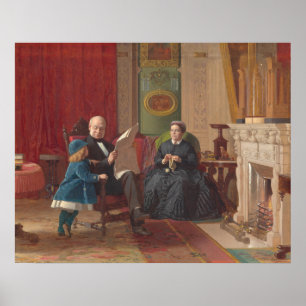 Famille Brown - Eastman Johnson Fine Art Poster