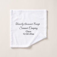 Famille camping vacances personnalisée ajouter nom