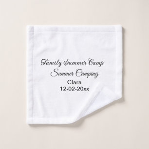 Famille camping vacances personnalisée ajouter nom