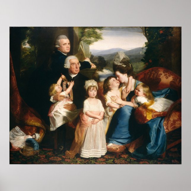 Famille Copley - John S. Copley Poster d'art (Devant)