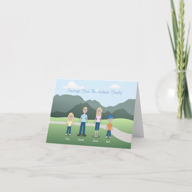 Famille de caricatures personnalisées (Devant)