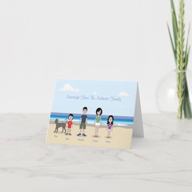 Famille de caricatures personnalisées (Devant)