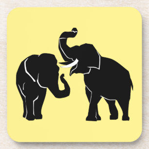 Famille de Dessous de verre Elephant Couple - Vos 