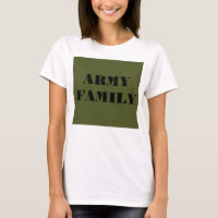 Famille de l'armée des T-shirts