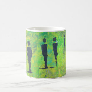 Famille de quatre sur votre tasse à café